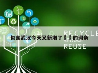 包含武汉今天又新增了㊙️的词条